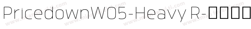 PricedownW05-Heavy R字体转换